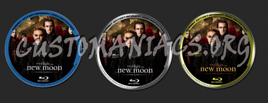 The Twilight Saga  New Moon blu-ray label