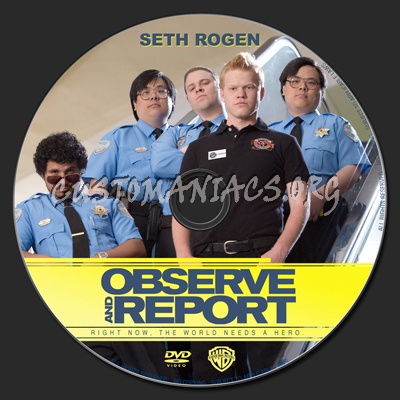 Observe And Report dvd label