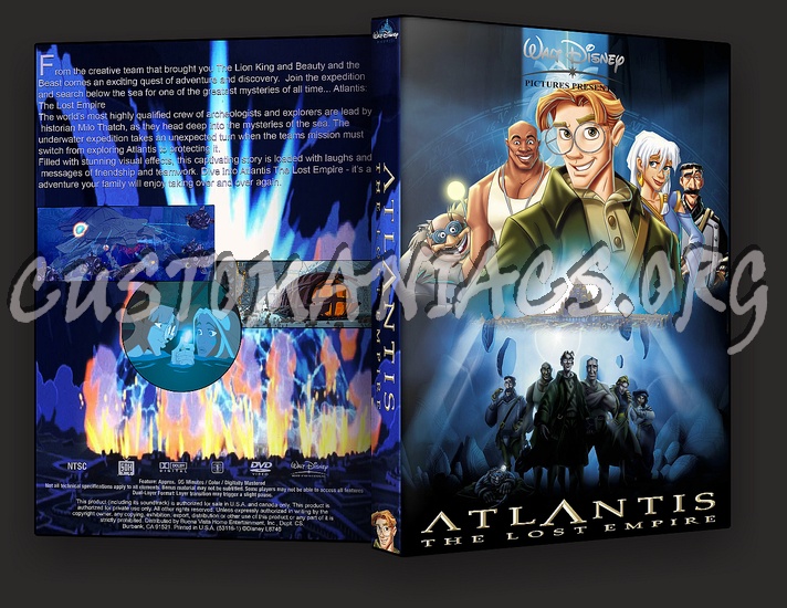 Atlantis the Lost Empire dvd cover