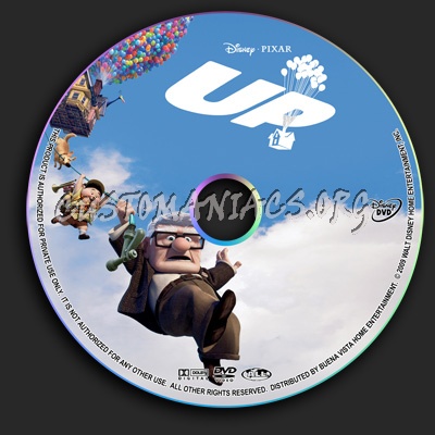 Up dvd label