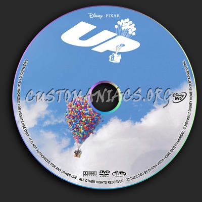 Up dvd label