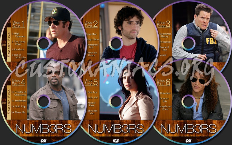 Numb3rs Season 5 dvd label