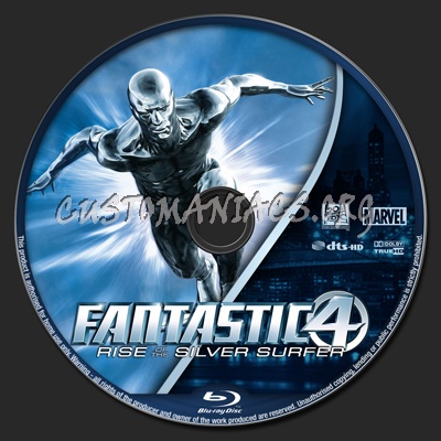 Fantastic Four Rise of the Silver Surfer blu-ray label