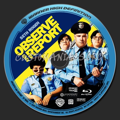 Observe and Report blu-ray label