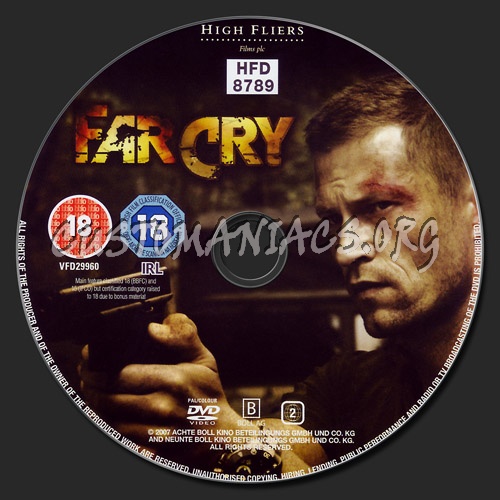 Far Cry dvd label