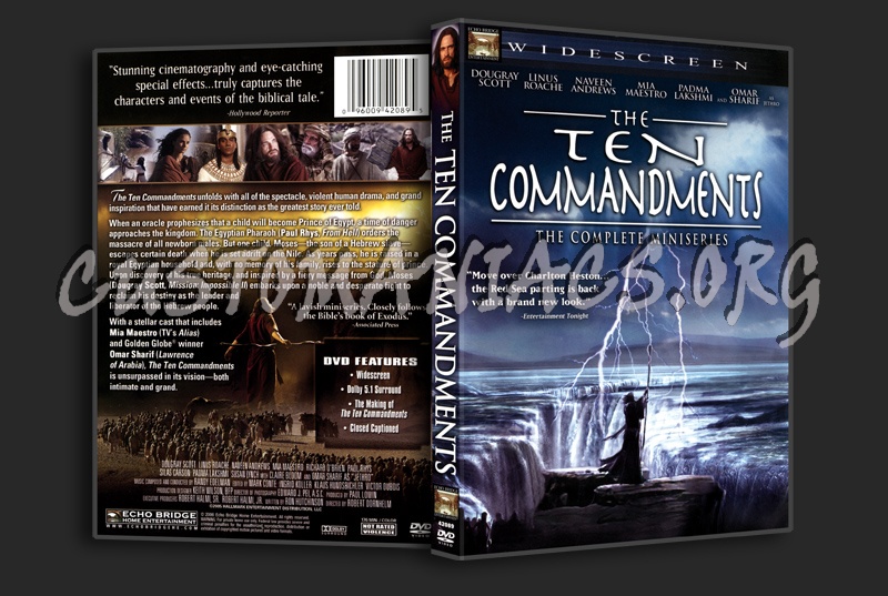 The Ten Commandments The Complete Miniseries dvd cover