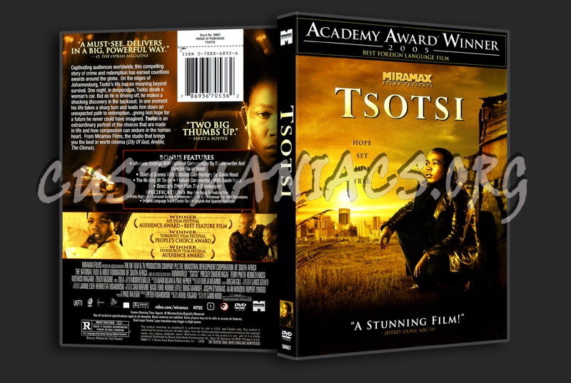 Tsotsi dvd cover