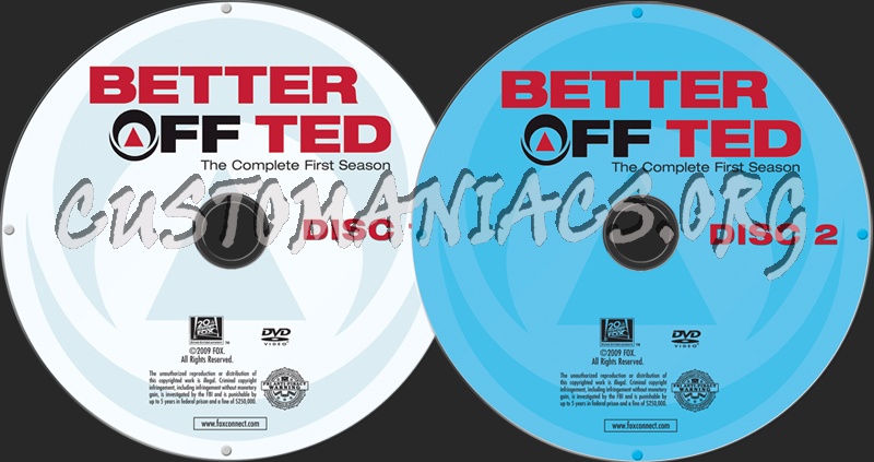 Better Off Ted Season 1 dvd label