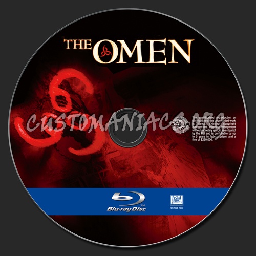 The Omen 666 bluray label DVD Covers & Labels by Customaniacs, id