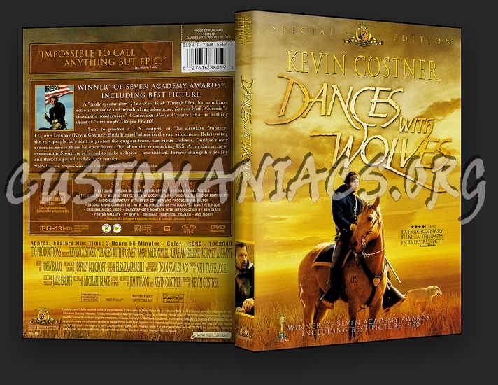 Dances With Wolves dvd cover