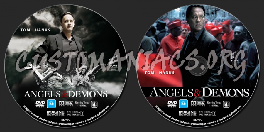 Angels & Demons dvd label