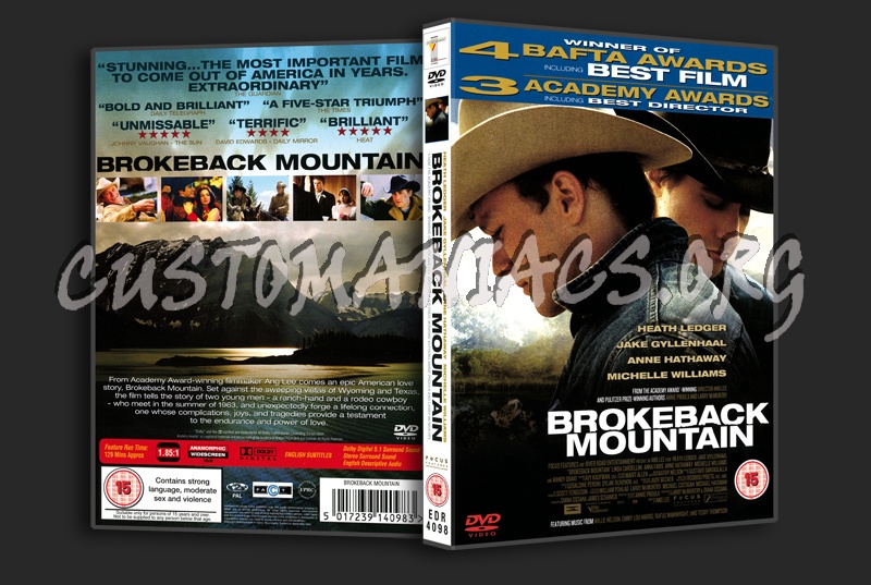 Brokeback Mountain dvd cover