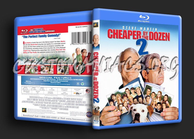 Cheaper By The Dozen 2 blu-ray cover