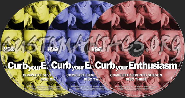 Curb Your Enthusiasm Season 7 dvd label