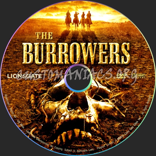 The Burrowers dvd label