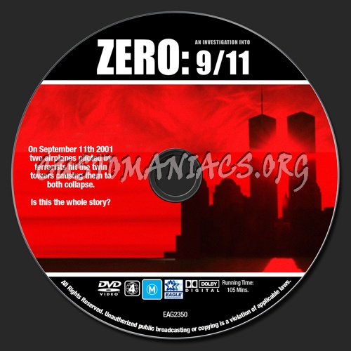 ZERO: An Investigation into 9/11 dvd label