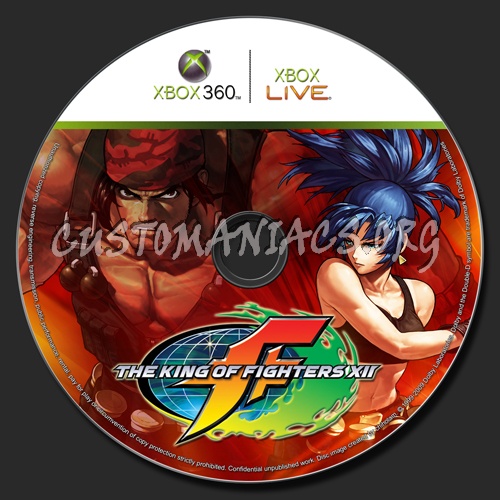 King of Fighters XII dvd label