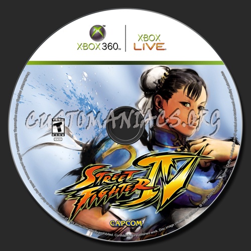 Street Fighter IV dvd label