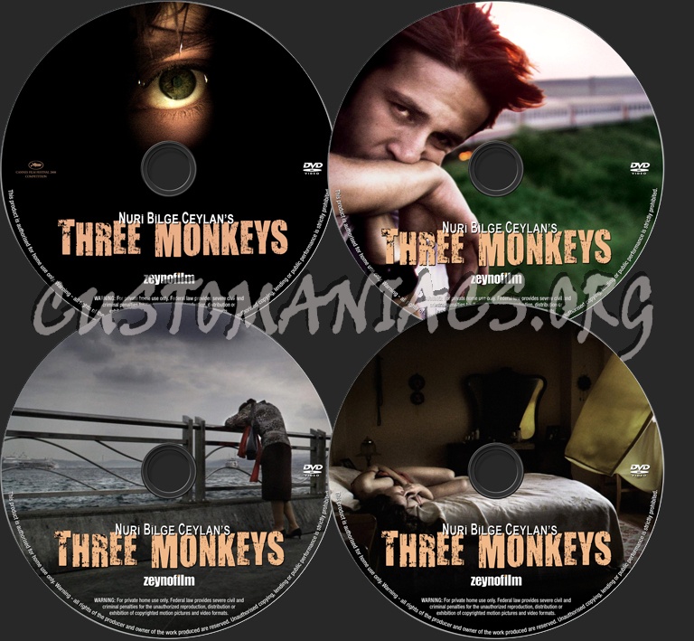 Three Monkeys dvd label