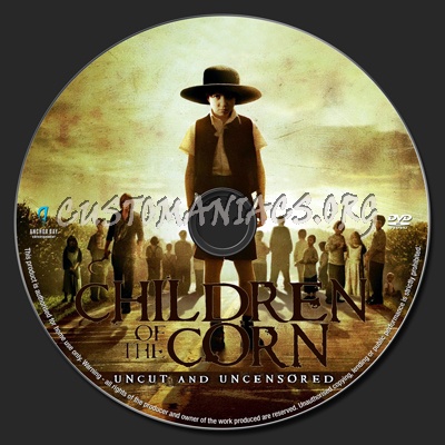 Children Of The Corn Uncut dvd label