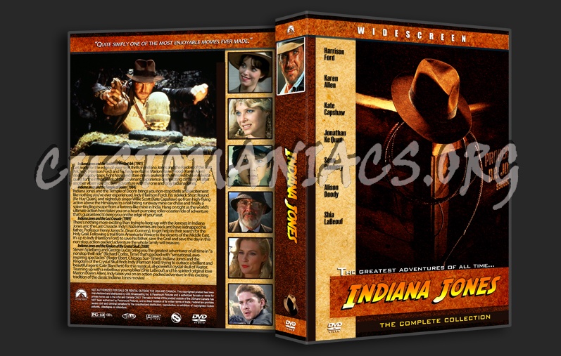 Indiana Jones Spacesaver Collection dvd cover