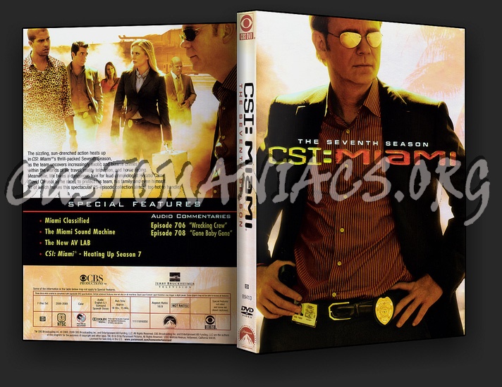 CSI Miami Season 7 dvd cover