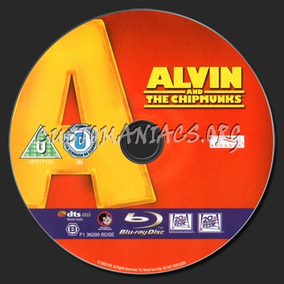 Alvin and the Chipmunks blu-ray label