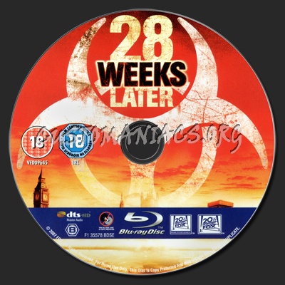 28 Weeks Later blu-ray label