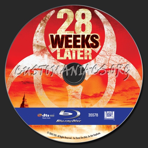 28 Weeks Later blu-ray label