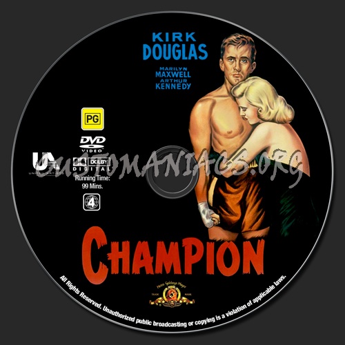 Champion dvd label