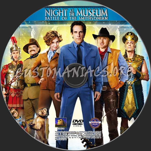 Night at the Museum: Battle of the Smithsonia dvd label