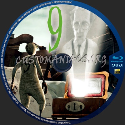 9 blu-ray label