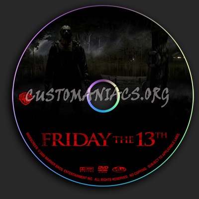 Friday The 13th dvd label