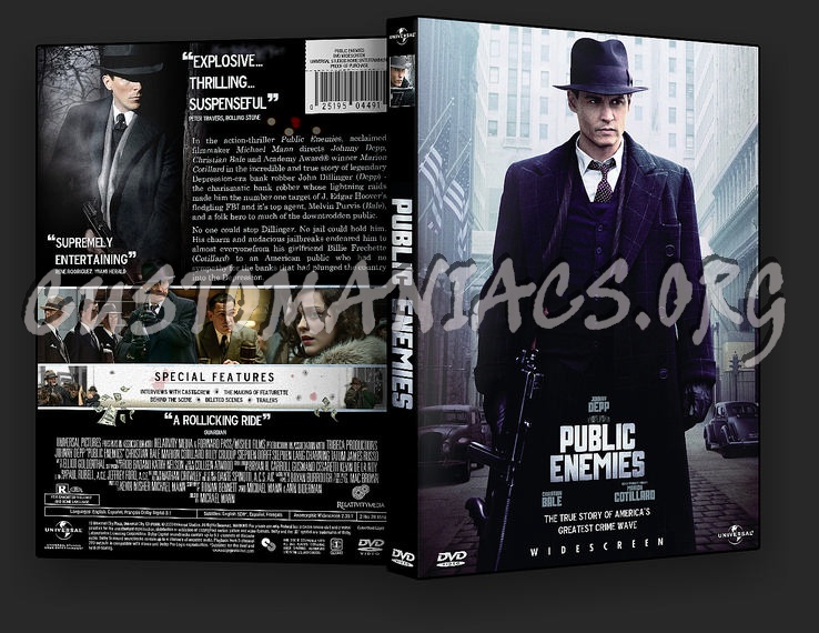 Public Enemies dvd cover