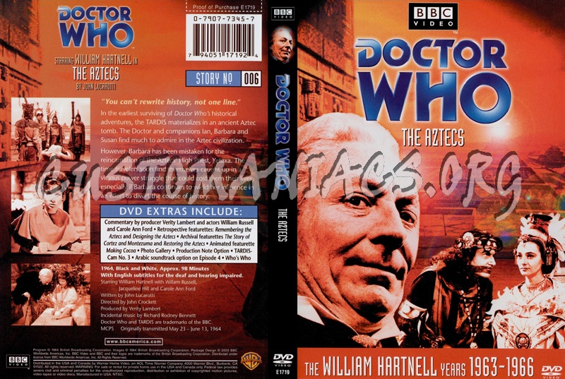 Doctor Who 6 Aztecs dvd cover