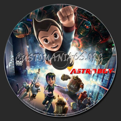 Astro Boy dvd label