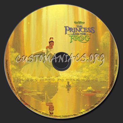 The Princess & The Frog dvd label