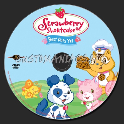 Strawberry Shortcake Best Pets Yet dvd label