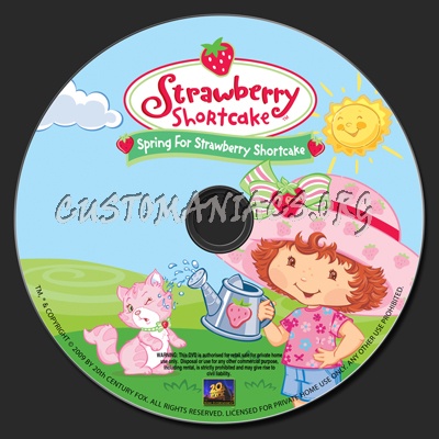 Strawberry Shortcake-Spring For Strawberry Shortcake dvd label