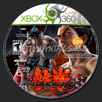 Tekken 6 dvd label