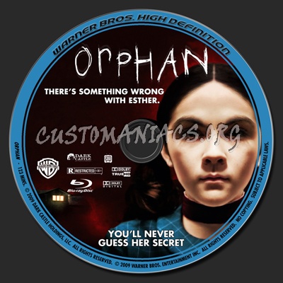 Orphan blu-ray label