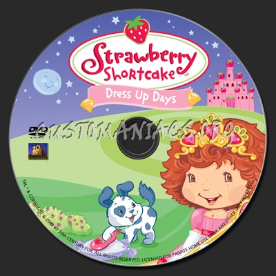 Strawberry Shortcake-Dress Up Days dvd label