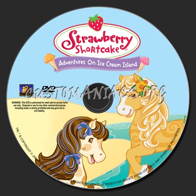 Strawberry Shortcake-Adventures On Ice Cream Island dvd label
