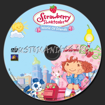 Strawberry Shortcake-World Of Friends dvd label