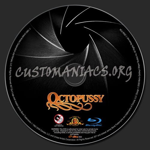 Octopussy blu-ray label