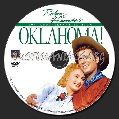 Oklahoma dvd label