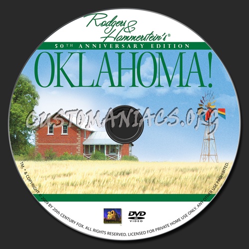 Oklahoma dvd label