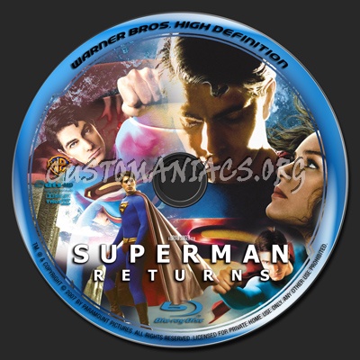 Superman Returns blu-ray label