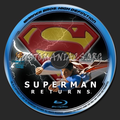 Superman Returns blu-ray label