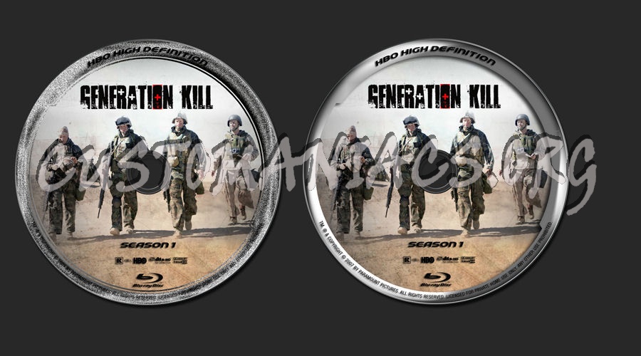 Generation Kill blu-ray label